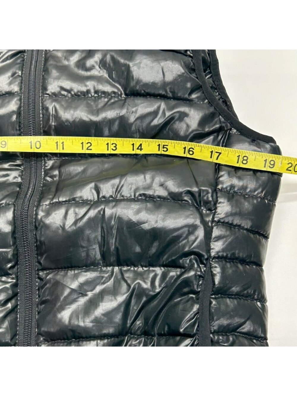 Yoki Black Puffer Vest With Hood Lightweight Quilted Design Size Women's Large - Picture 12 of 16